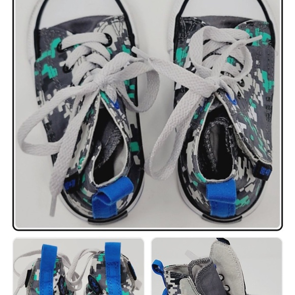 Converse All Star Baby Infant Toddler Red Shoes Size 4 us - Picture 3 of 7